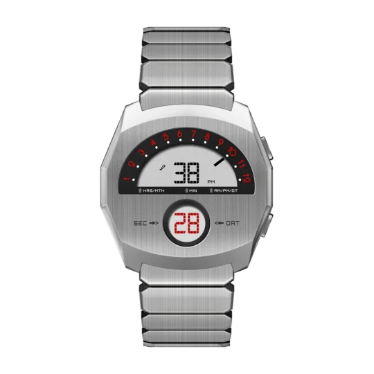 DG Creative Multi-Function Men's Watch, Stainless Steel Strap, LCD Display Digital Watch, Men's Casual and Rugged Watch - AliExpress 1511